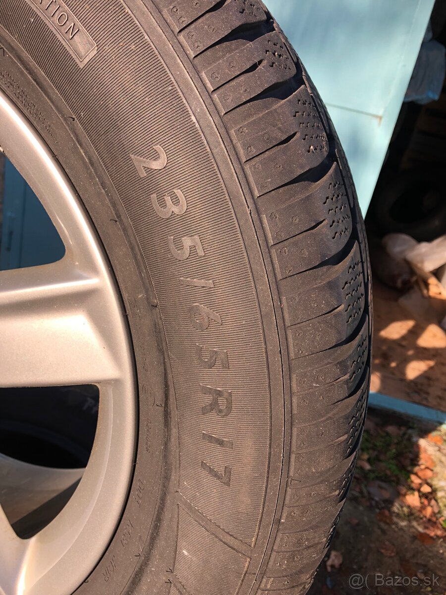 Predám zimné pneumatiky 4 ks s Al diskami Audi - 4