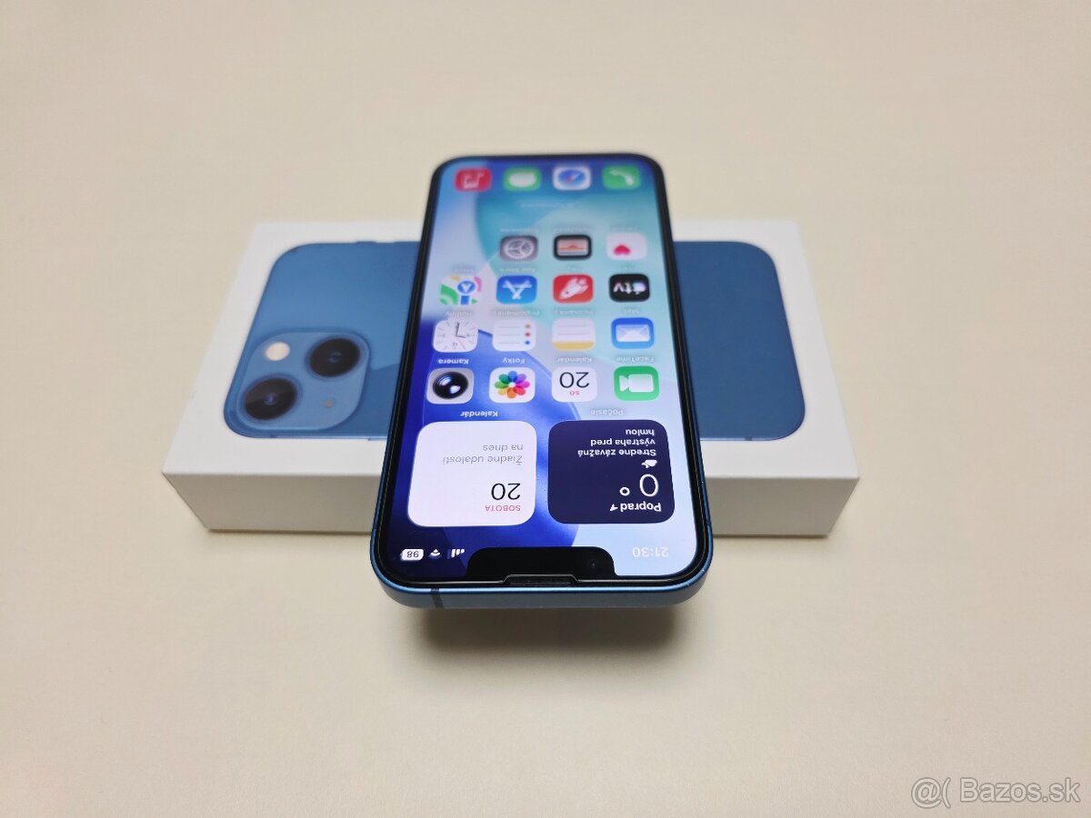 APPLE IPHONE 13 mini 128GB BLUE ,BATERKA 100% - 4