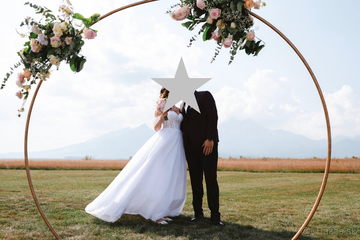 Svadobné šaty veľkosť 38 - 4