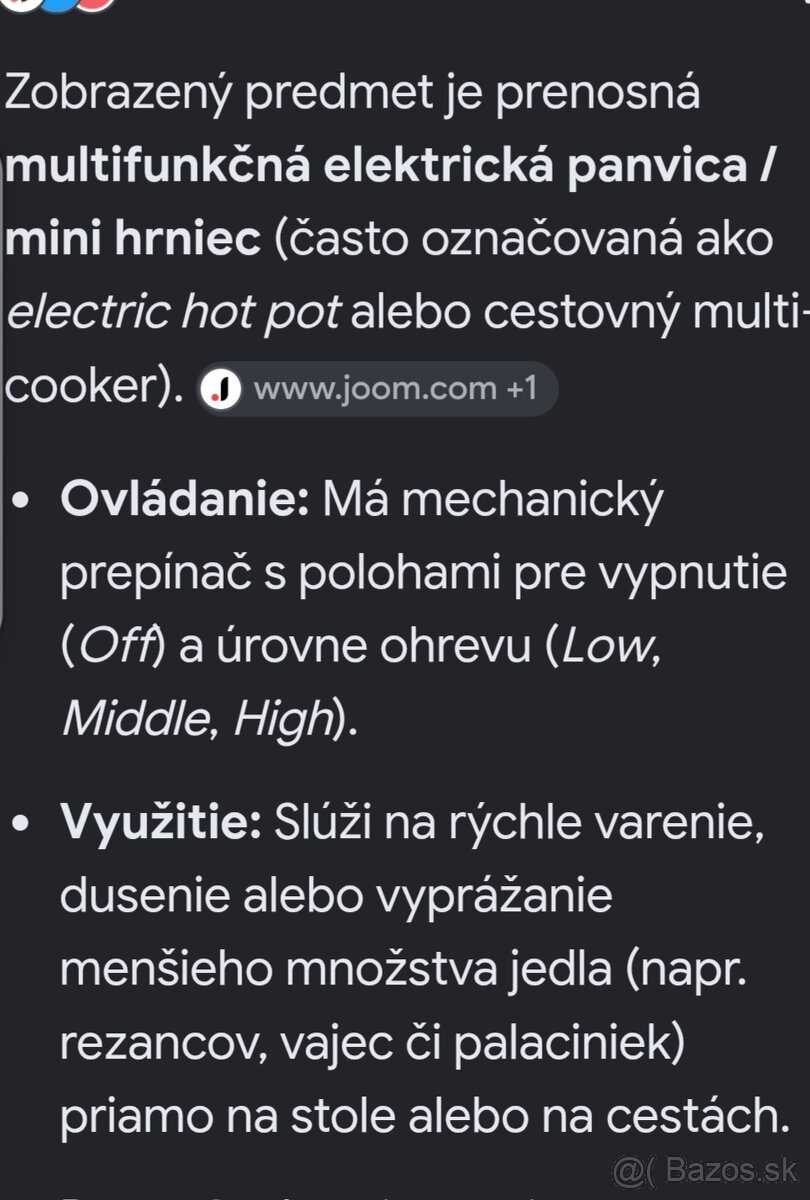 Prenosná elektrická panvica - 4
