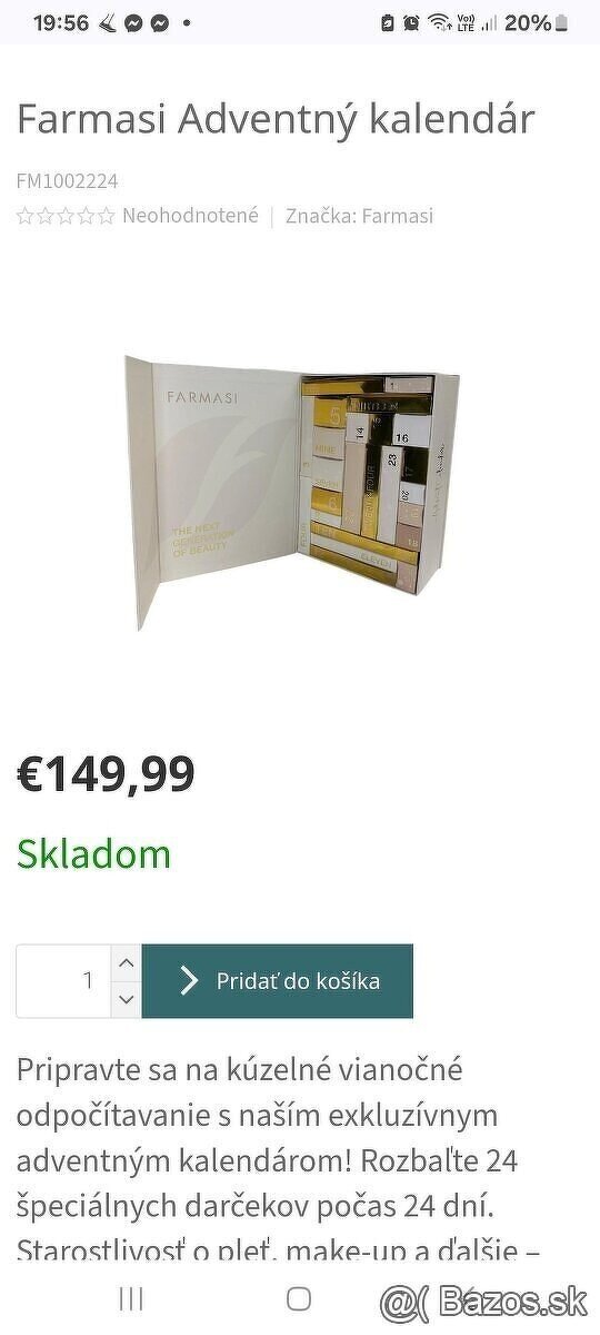 Adventný kalendár Farmasi - 4