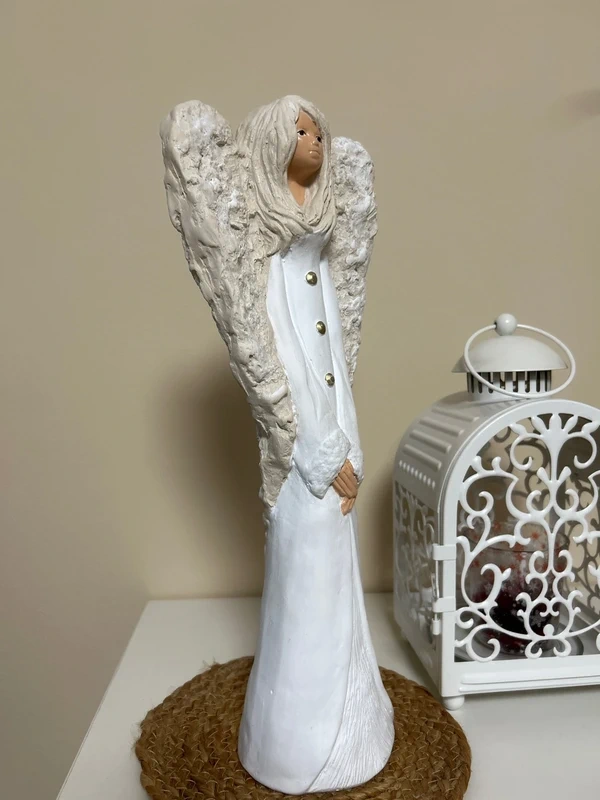 Vysoká soška anjelky 37x14x9 cm - 4