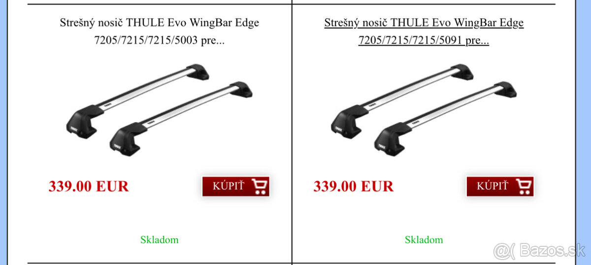 Stresne nosice priecniky thule pre Hilux - 4