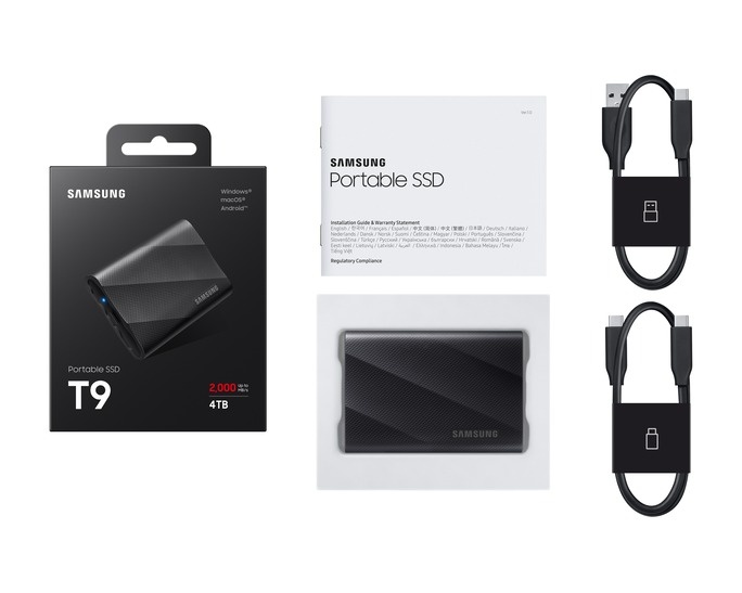 Samsung Portable SSD T9 4TB Nový 24m zaruka neodbaleny - 4