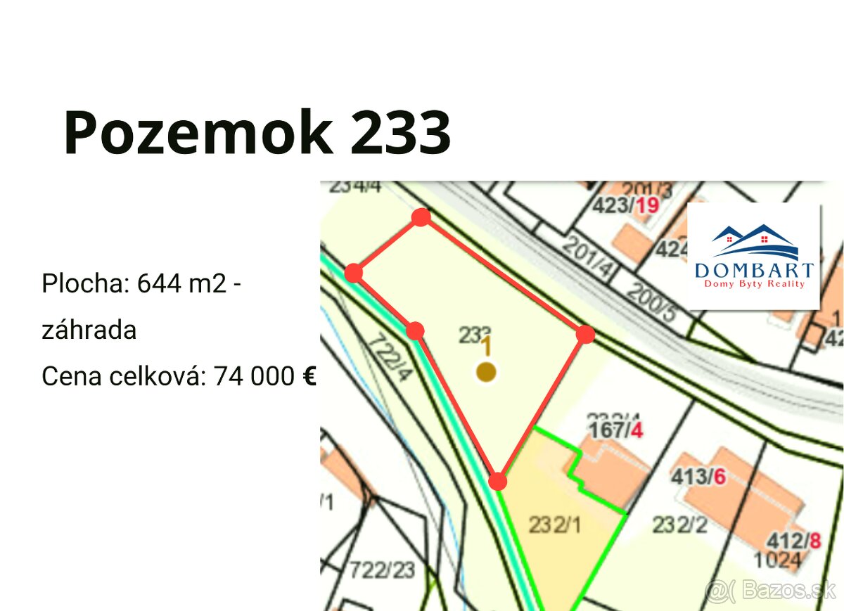 Exkluzívny predaj stavebného pozemku 644m2 - 4