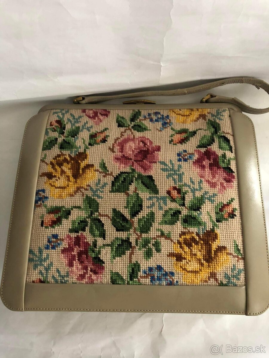 Velka kabelka gobelinka obojstranna vysivka - 4