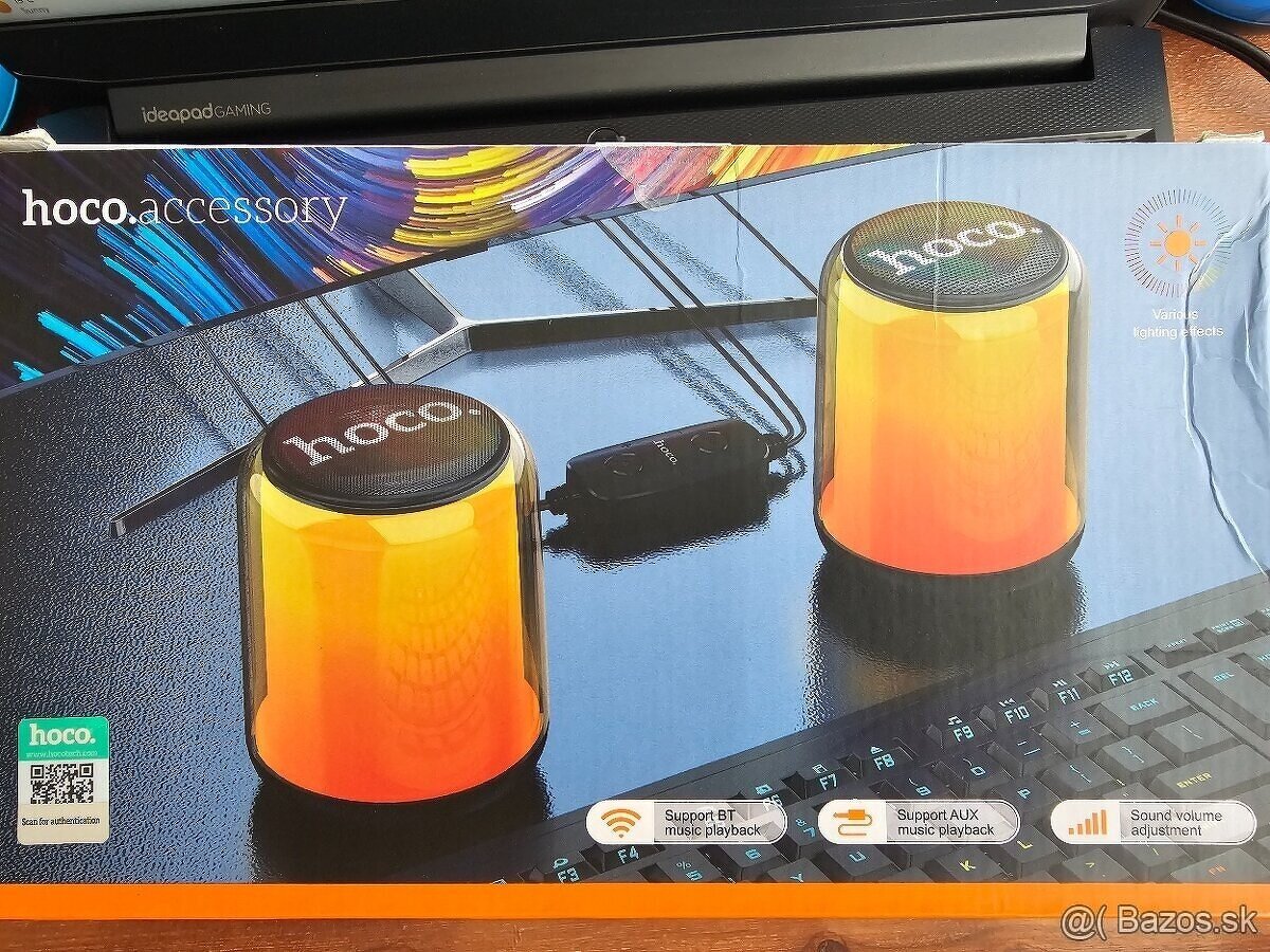 Prenosné reproduktory HOCO BS56 2v1: bezdrôtové a káblové - 4