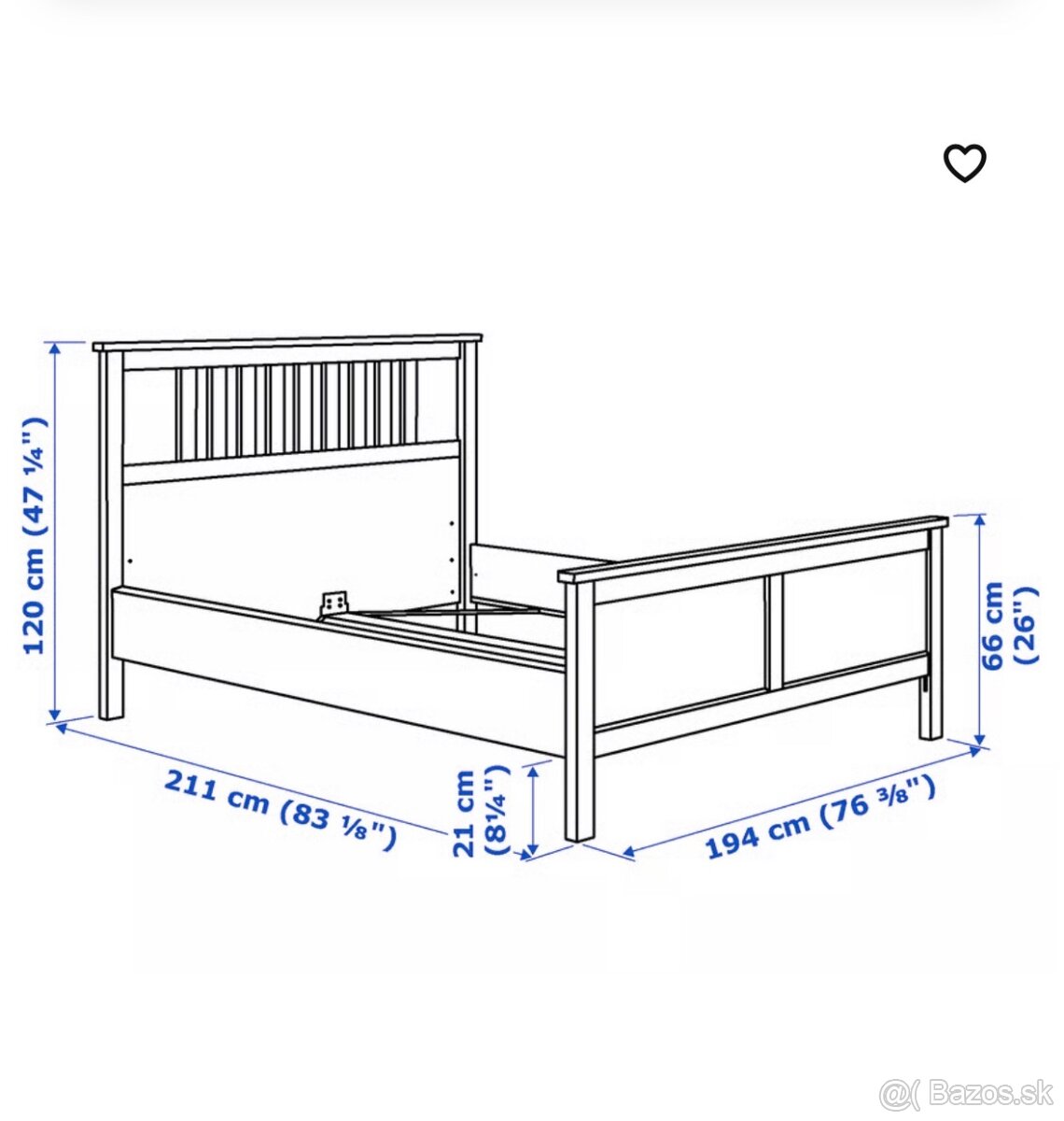 Posteľ Hemnes - Ikea - 4
