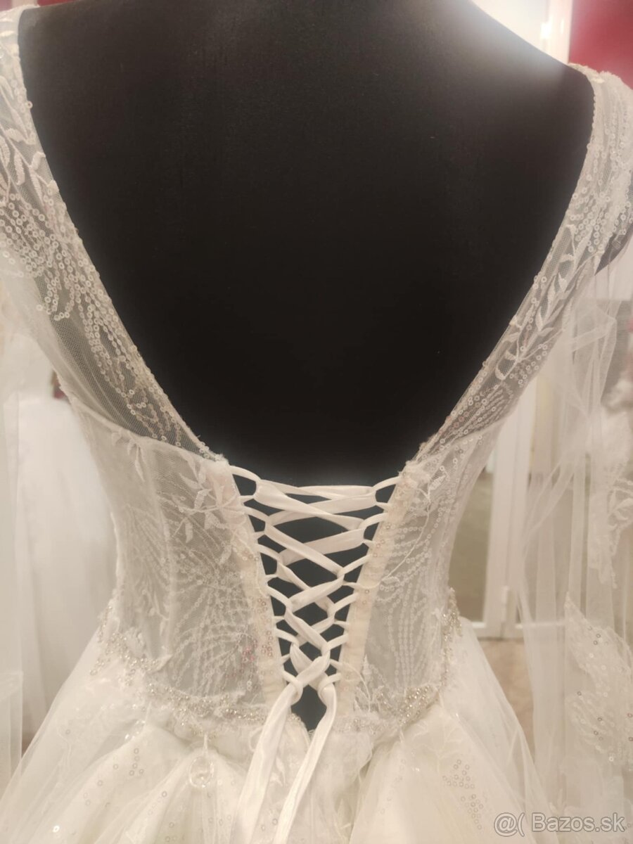Svadobné šaty 36-38 - 4
