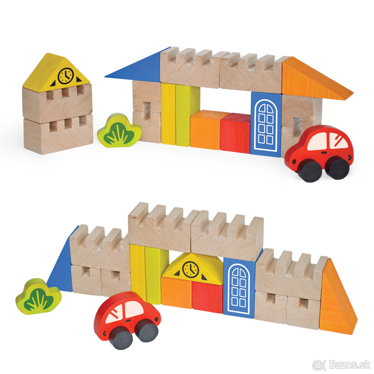 Drevená stavebnica Mesto – nová, nerozbalená - 4