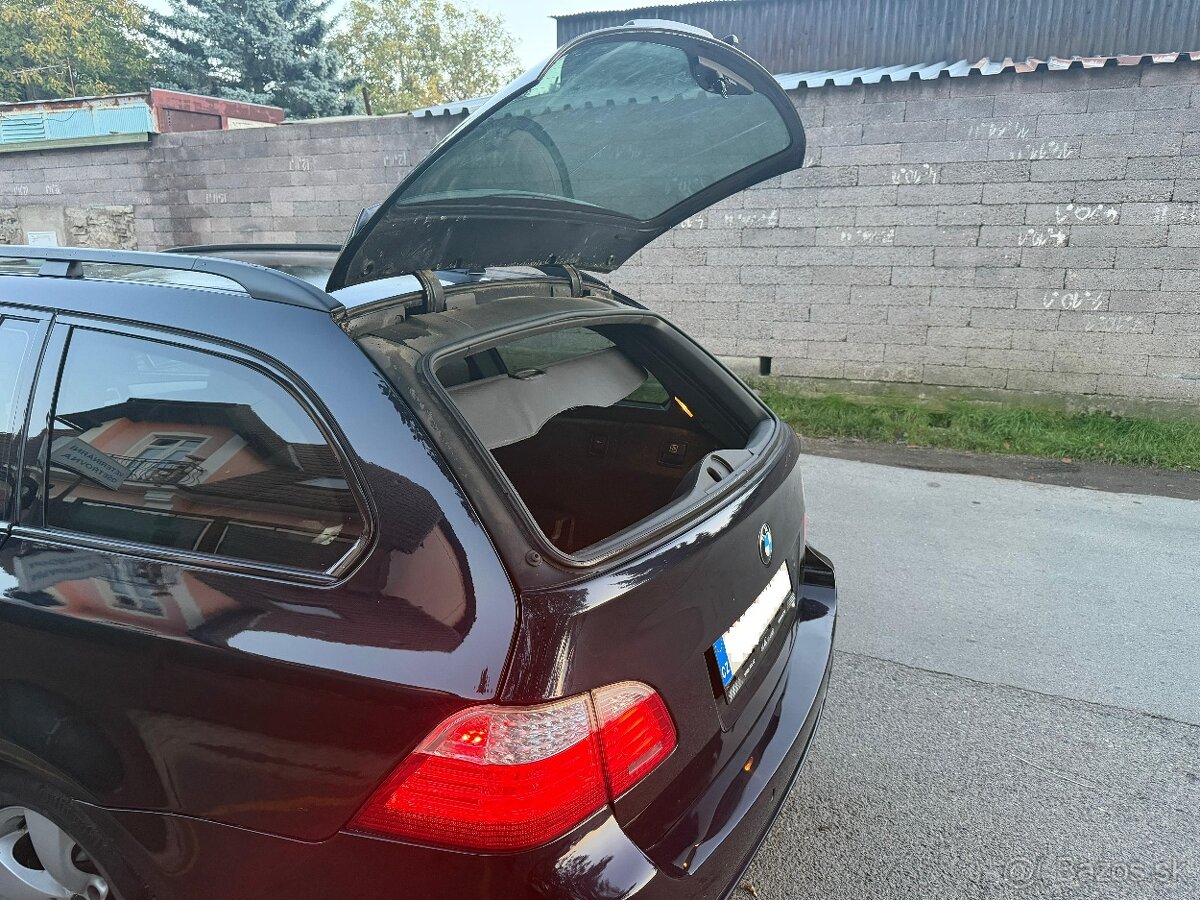 BMW 535d e61, Čr, 2. majitel, kombi, panorama atd - 4