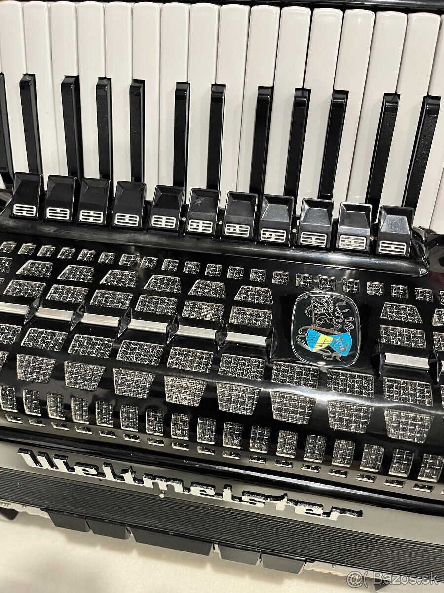 Predám akordeón WELTMEISTER METEOR 120 BASOVÝ - používaný - - 4