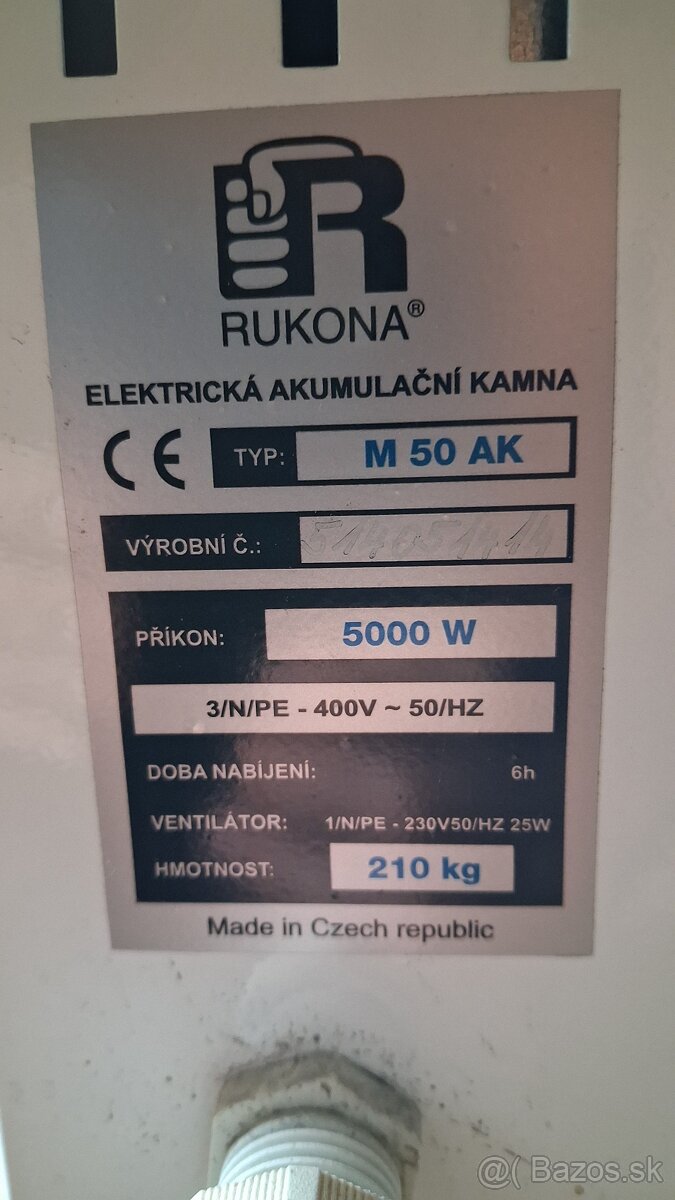 Predám akumulačné kachle elektrické - 4
