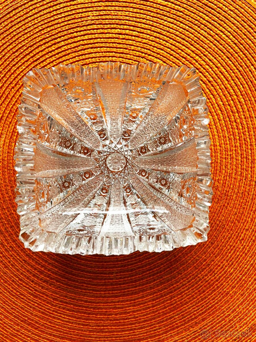 Kryštálový popolník Bohemia crystal - 4