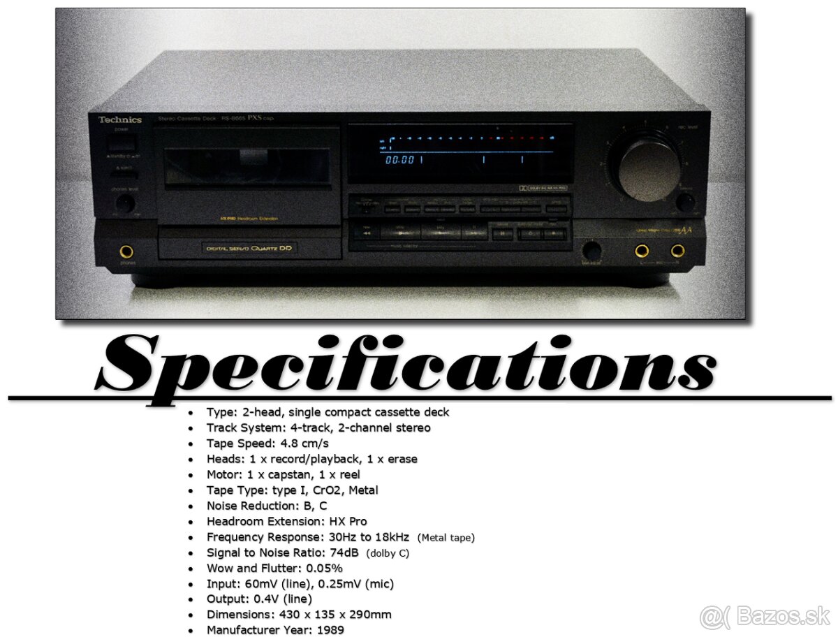 Deck Technics RS-B665 PXS top stav - 4