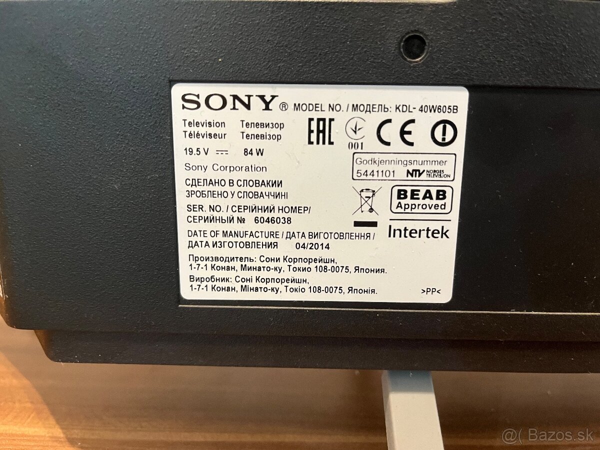 Sony Bravia televízor - 4