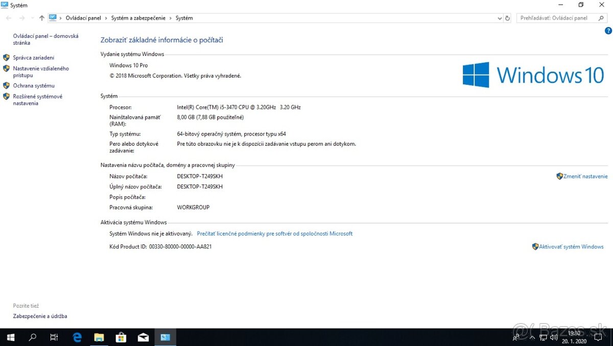 HP Compaq Elite 8300 - SFF - Core i5 3470 / 3,2 GHz - 4