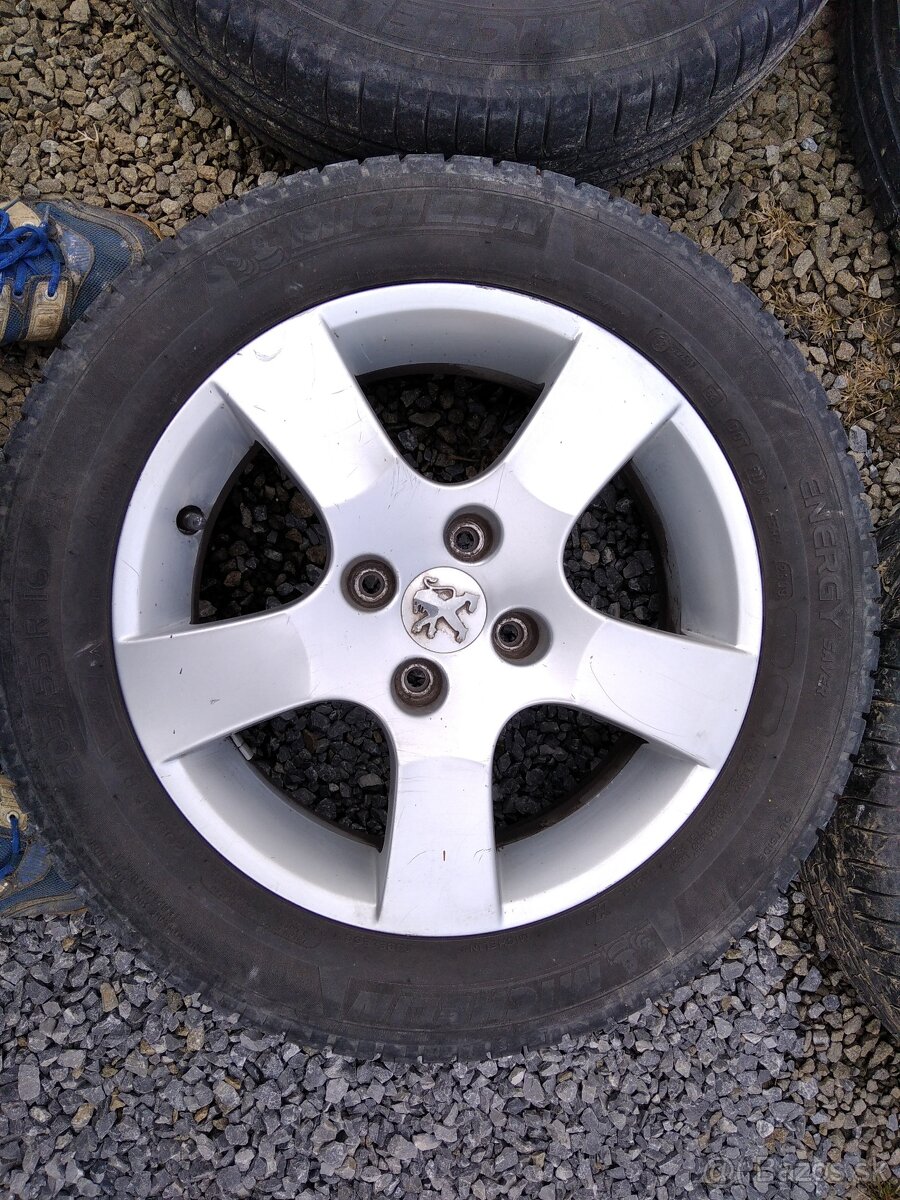 R16 originál PEUGEOT 207 rozteč 4x108 ET 27 - 4