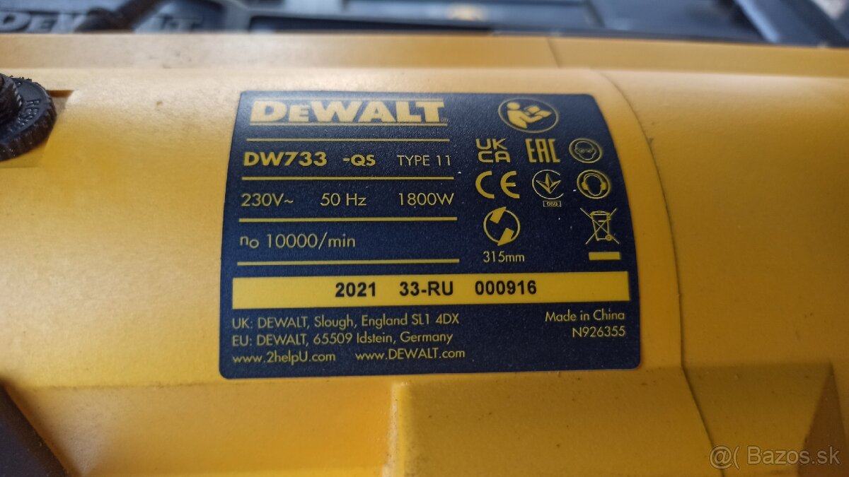 Predám hrúbkovačku - hoblovačku DeWalt DW733 - 4