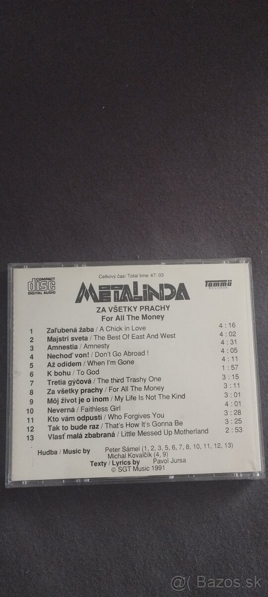 Metalinda - CD originál 1991 - 4