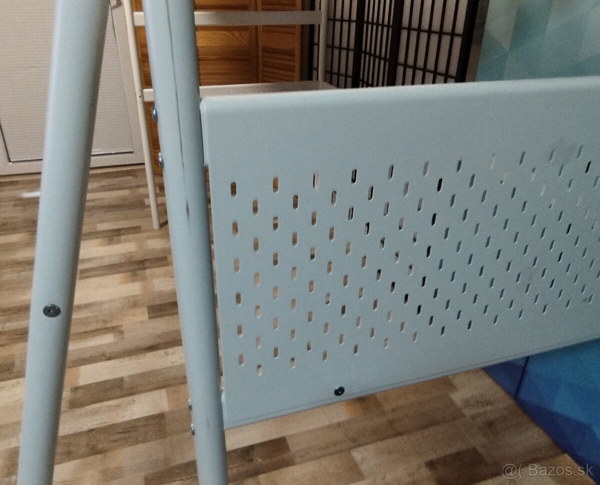 zvysena kovova postel Ikea Vitval, 90x200 cm - 4