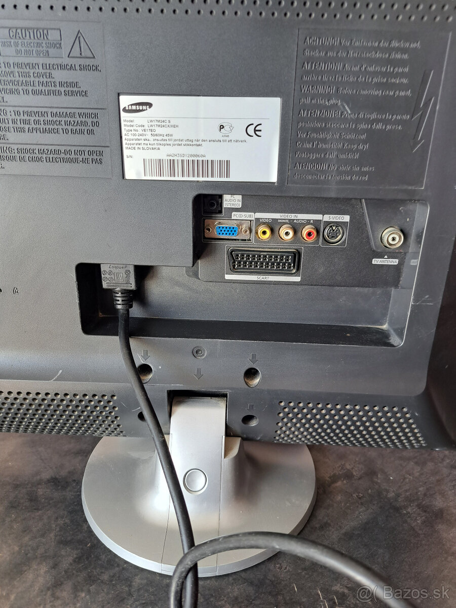 Samsung TV LCD malý 45 cm s ovládačom funkčný. - 4
