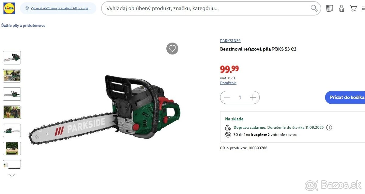 PARKSIDE® Benzínová reťazová píla PBKS 53 C3 - Nevybalená - 4