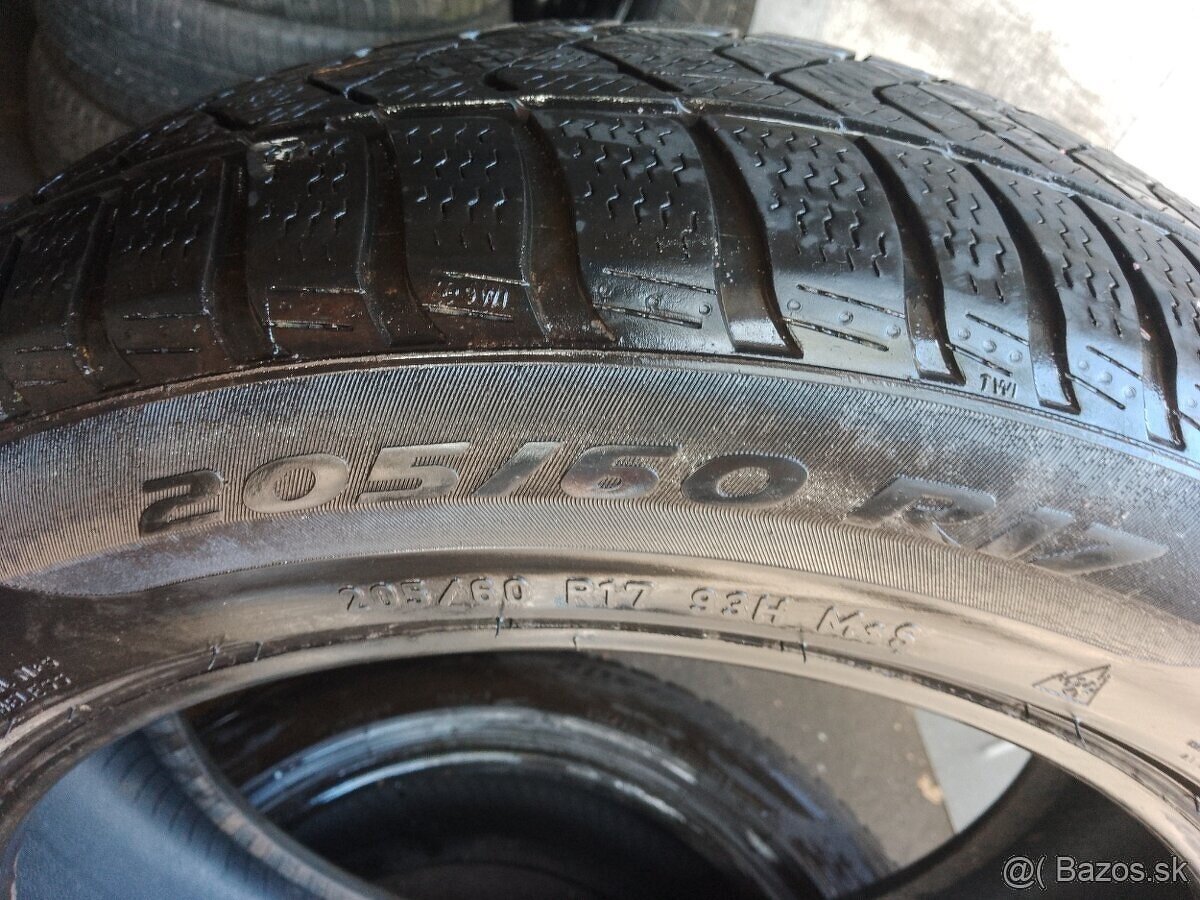 2x zimné pneumatiky 205/60 r17 - 4