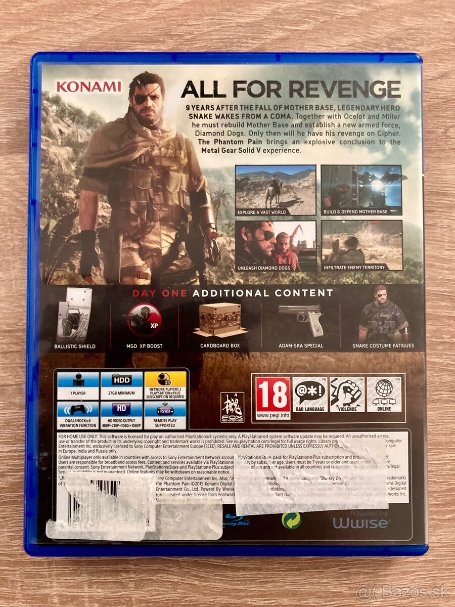 Metal Gear Solid V: Day 1 edition – PS4 (top stav, nová) - 4