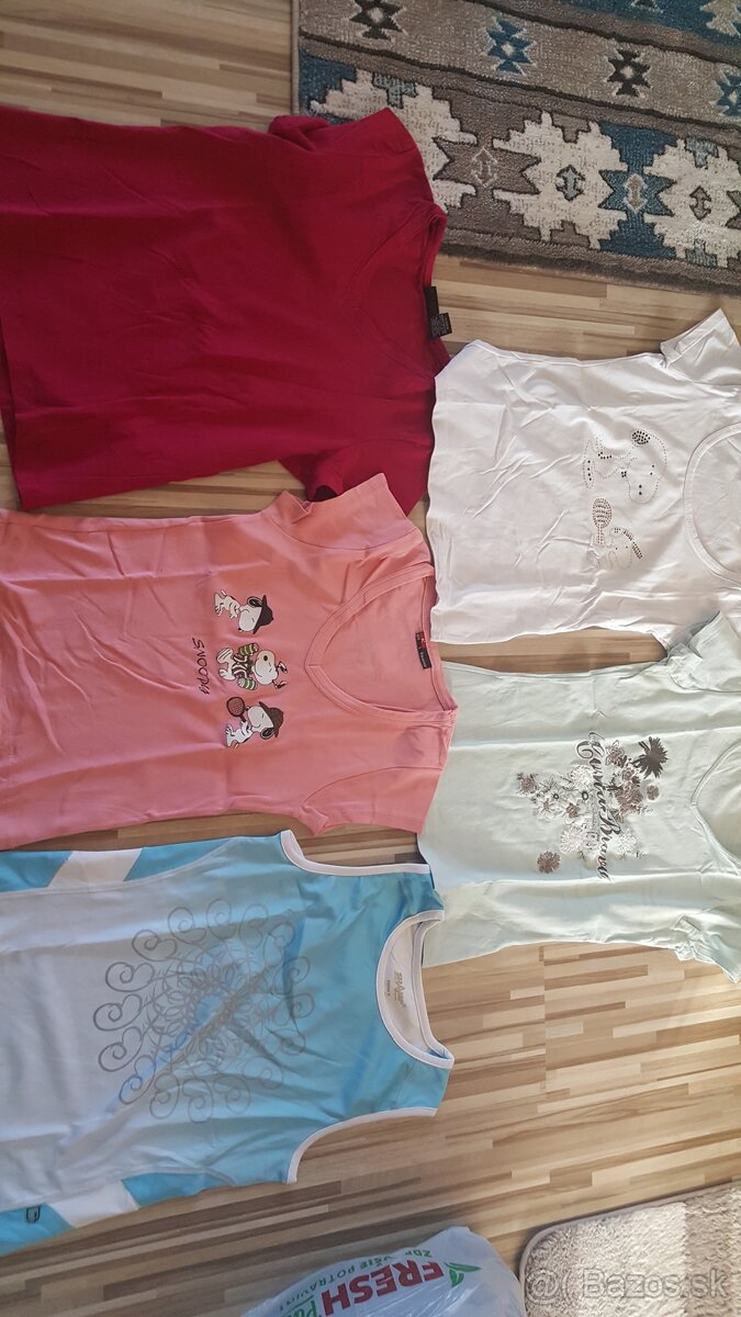 5ks Tričká krátky rukáv veľ.S - 4