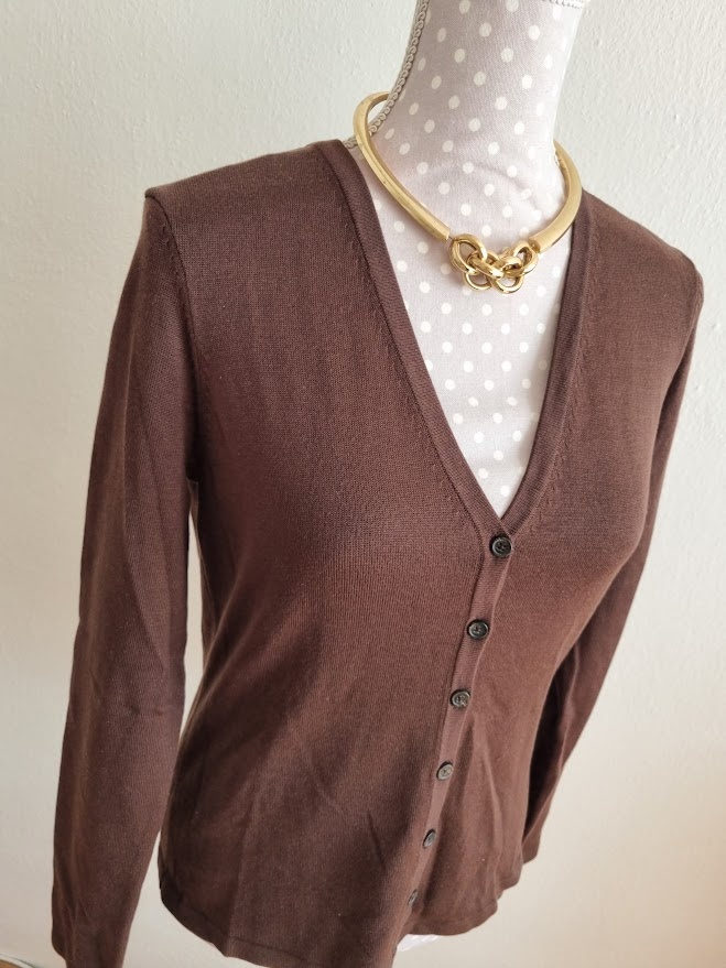 nový tmavohnedý svetrík Michael Kors veľ.v M - 4