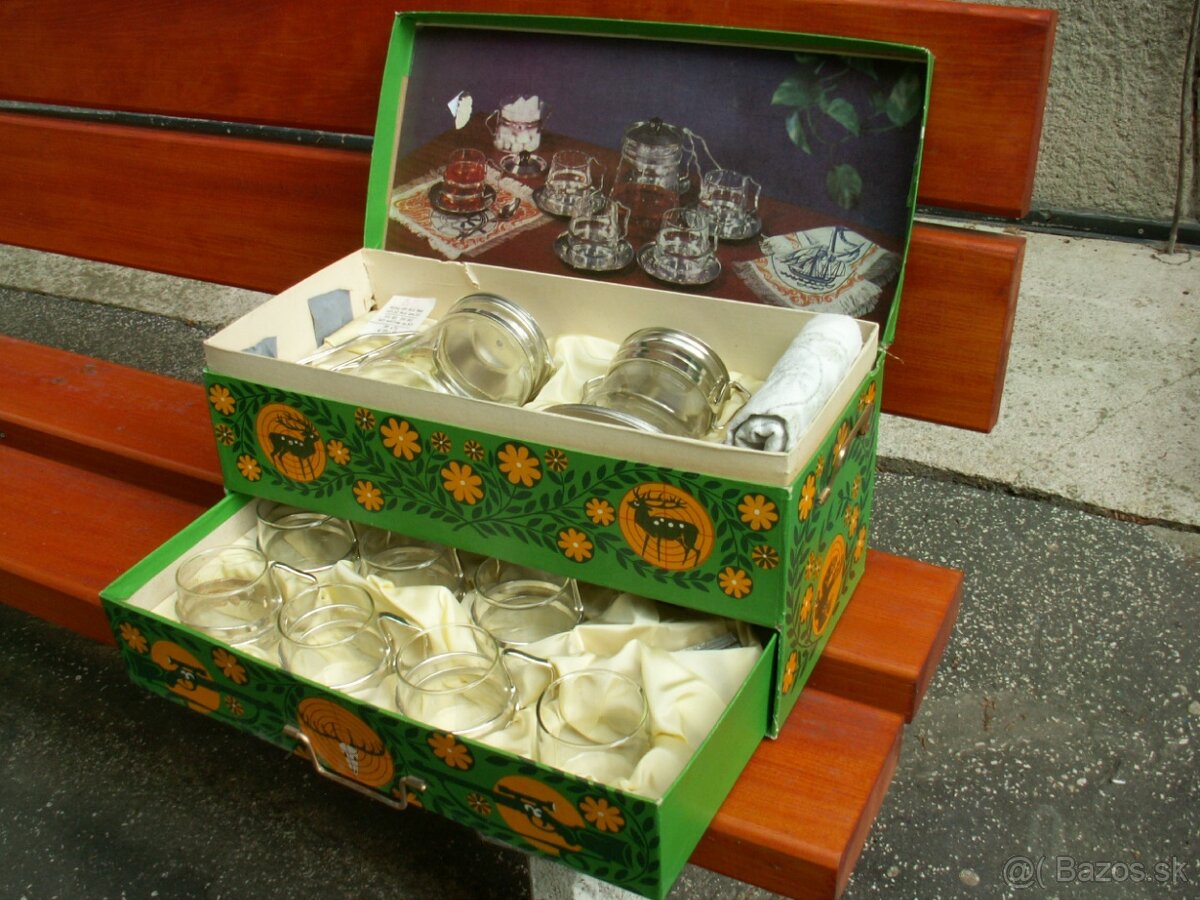 Poľovnícka súprava napr. na kávu - zaujímavý RETRO darček. - 4