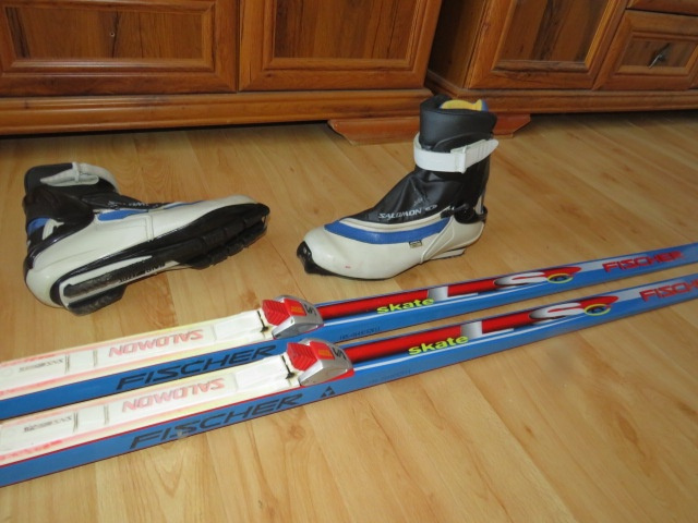 Predam bezkovy set,FISCHER,164 cm,SNS,c.37,supiny - 4