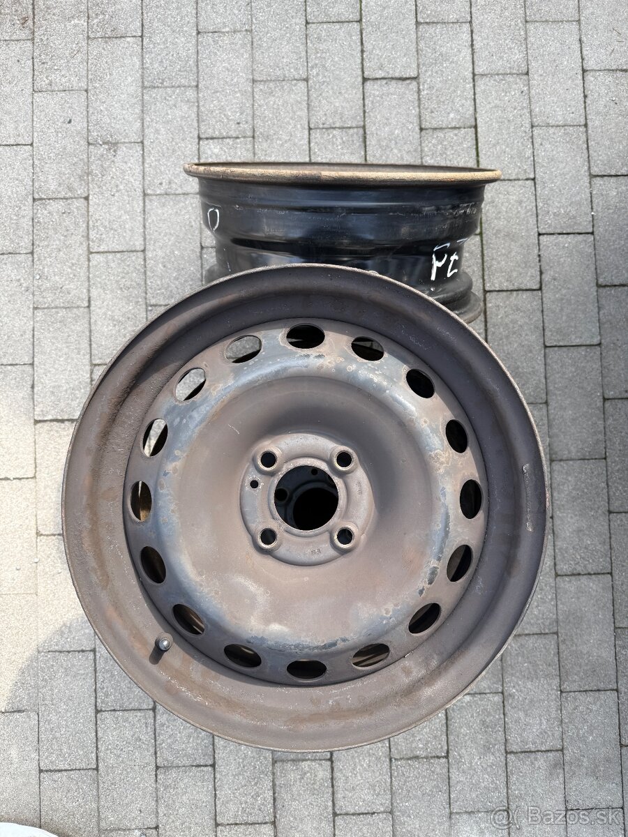 Plechové disky R15 Dacia Renault + TPMS snímače - 4