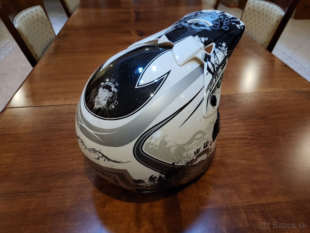 Motokrosová prilba WORKER – dobrý stav - 4