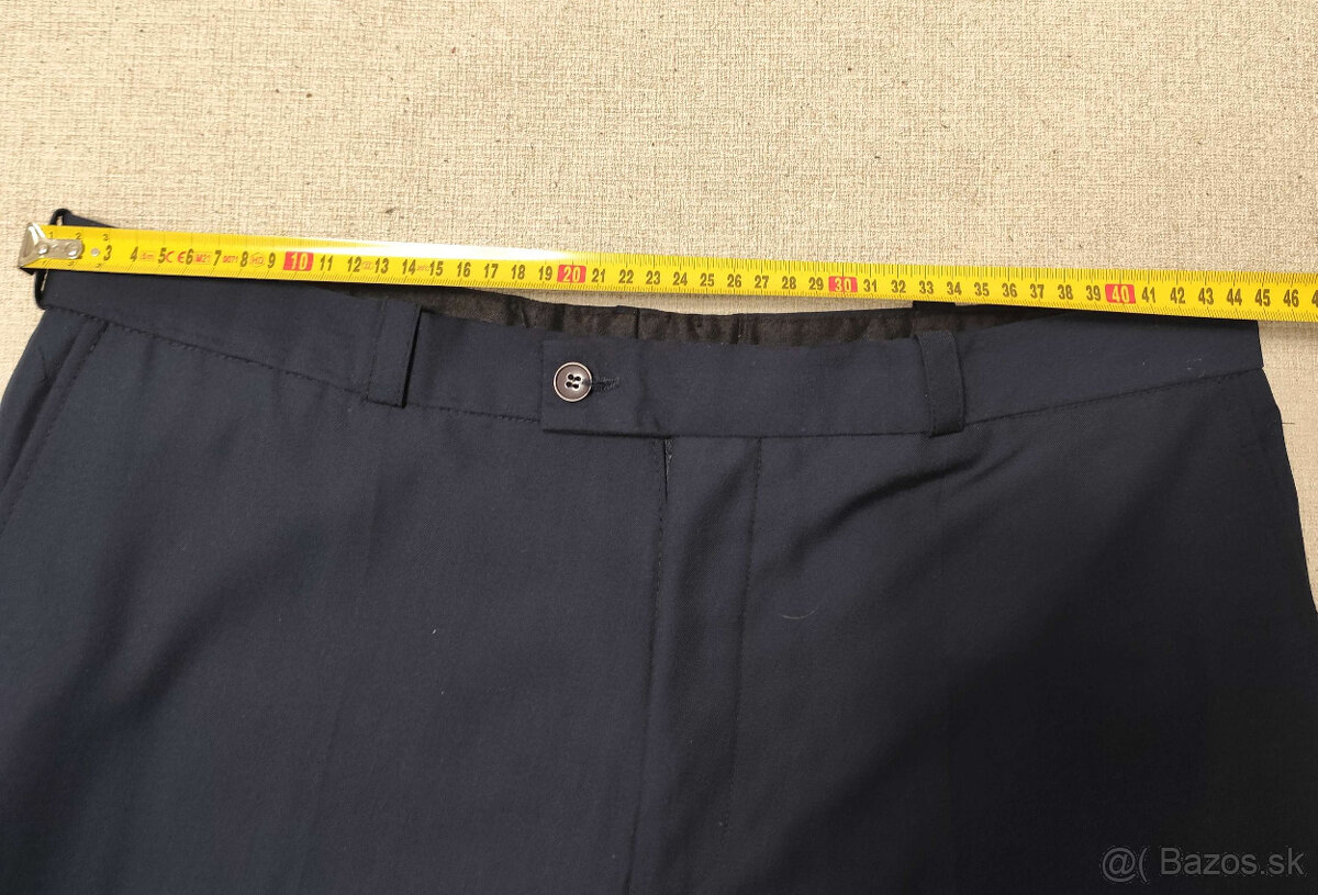 Pánsky tmavomodrý oblek - 52 - 4