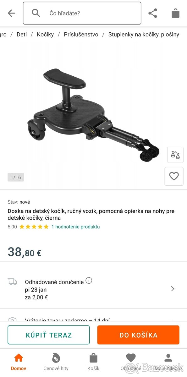 Prívesný vozík ku kočíku - 4
