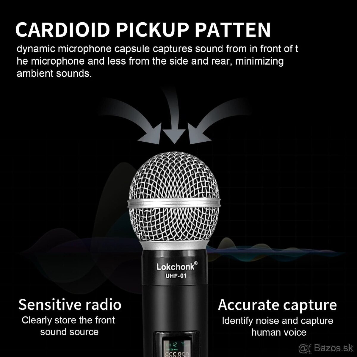 Digitálny mikrofón bezdrôtový + komplet : nový a zabalený - 4