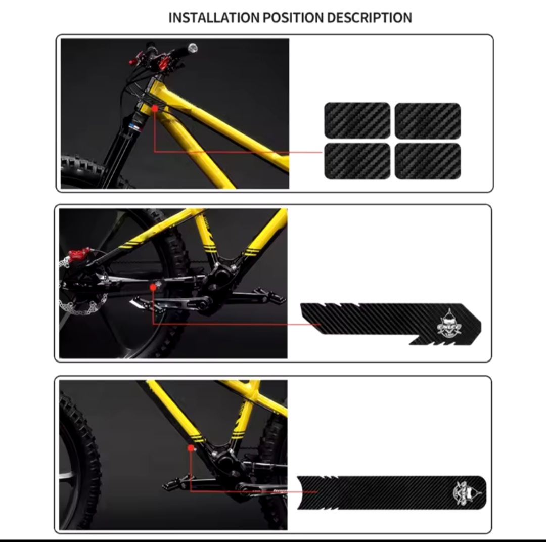Nové ochranné nálepky na rám bicykla - 4