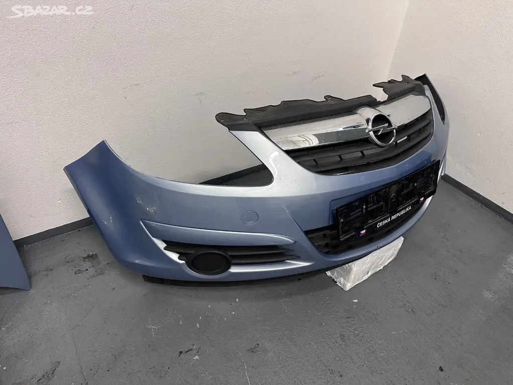 Opel Corsa D přední část kapota světla nárazník - 4