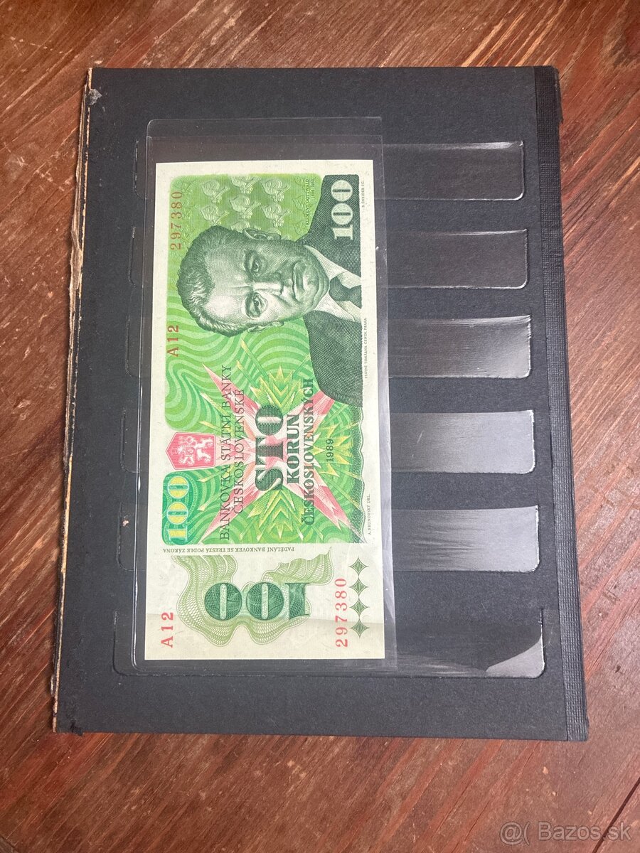 Bankovka 100Kčs 1989 - Gottwald UNC - 4