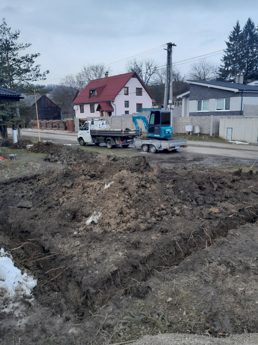 Vykopove prace minibagrom 2t - 4