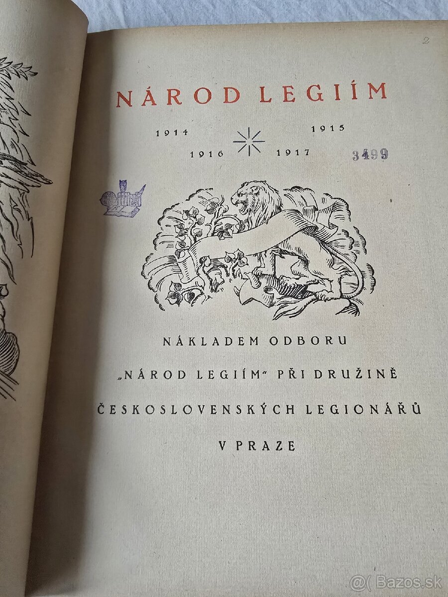Kniha Národ legiím - 4