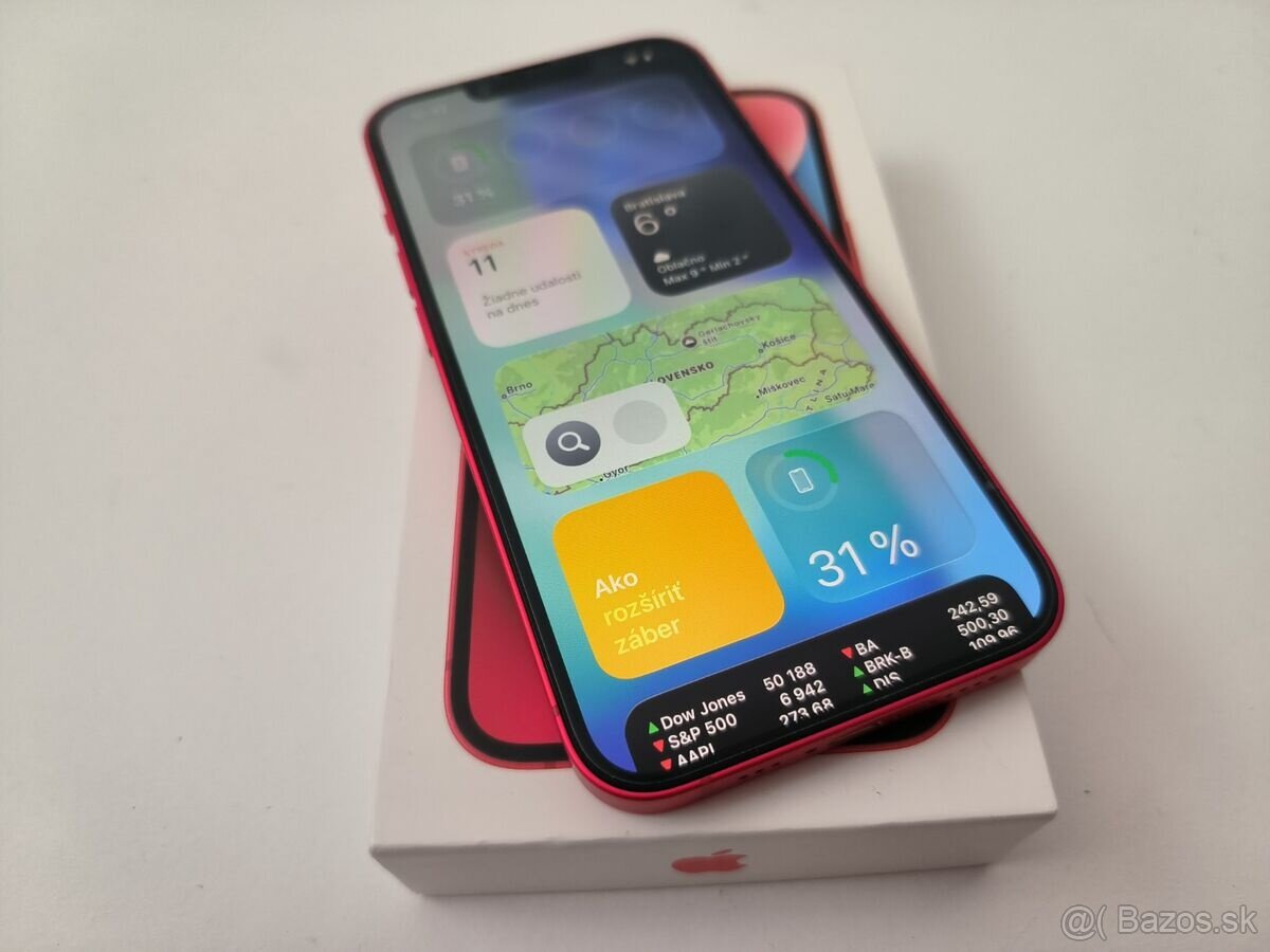 apple iphone 14 128gb Red / Batéria 100% - 4