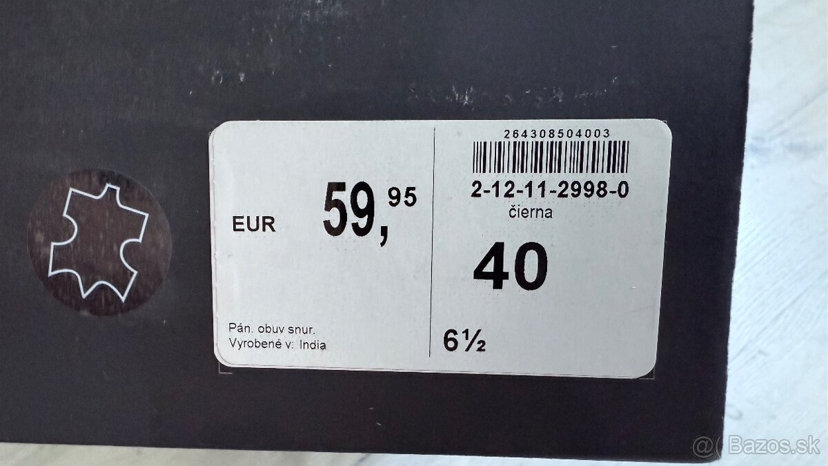 Predám pánske celokožené topánky Pat Calvin k obleku - 4