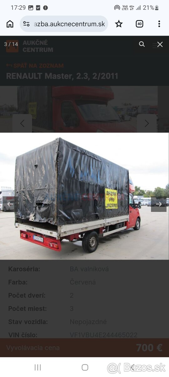 Renault Master 2,3 107kw rok 2011 - 4