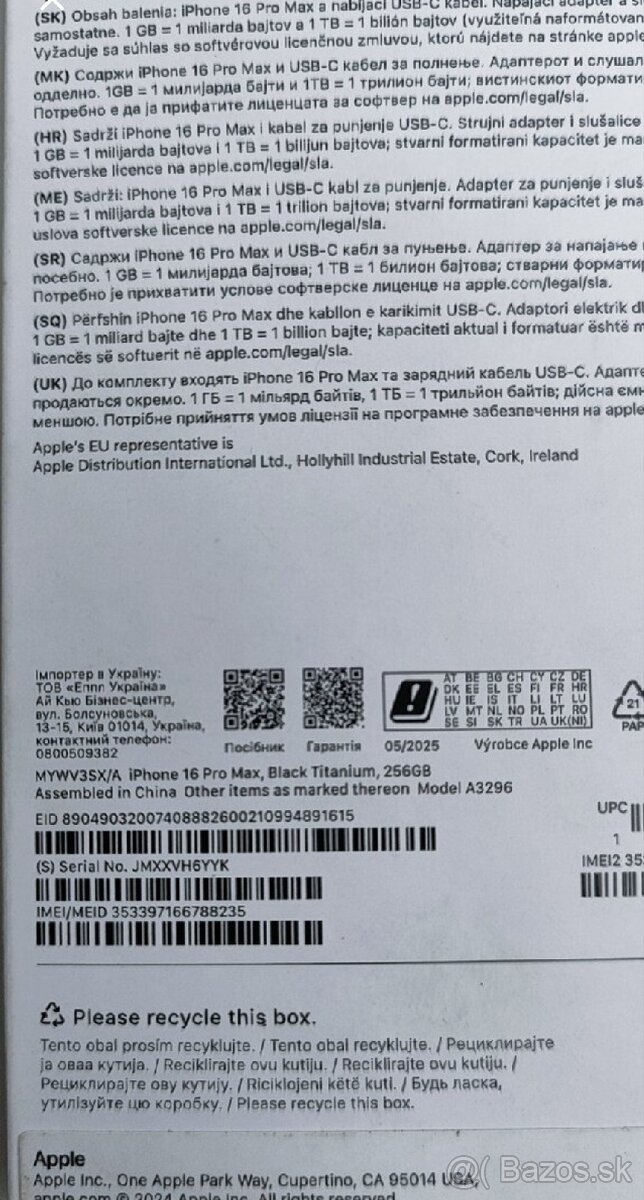 iPhone 16 Pro Max 256Gb Titanium Black batéria 100% zdravie - 4