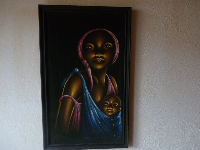 africké ľudové umenie – obrazy 1 - 4