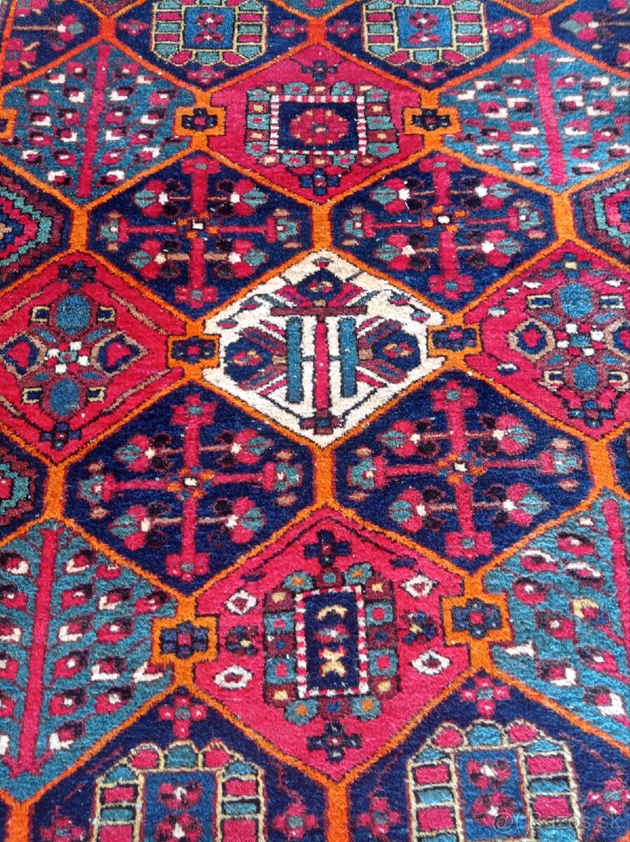 ⭐Starožitný nomádsky Qashqai koberec 215x156 cm⭐ - 4