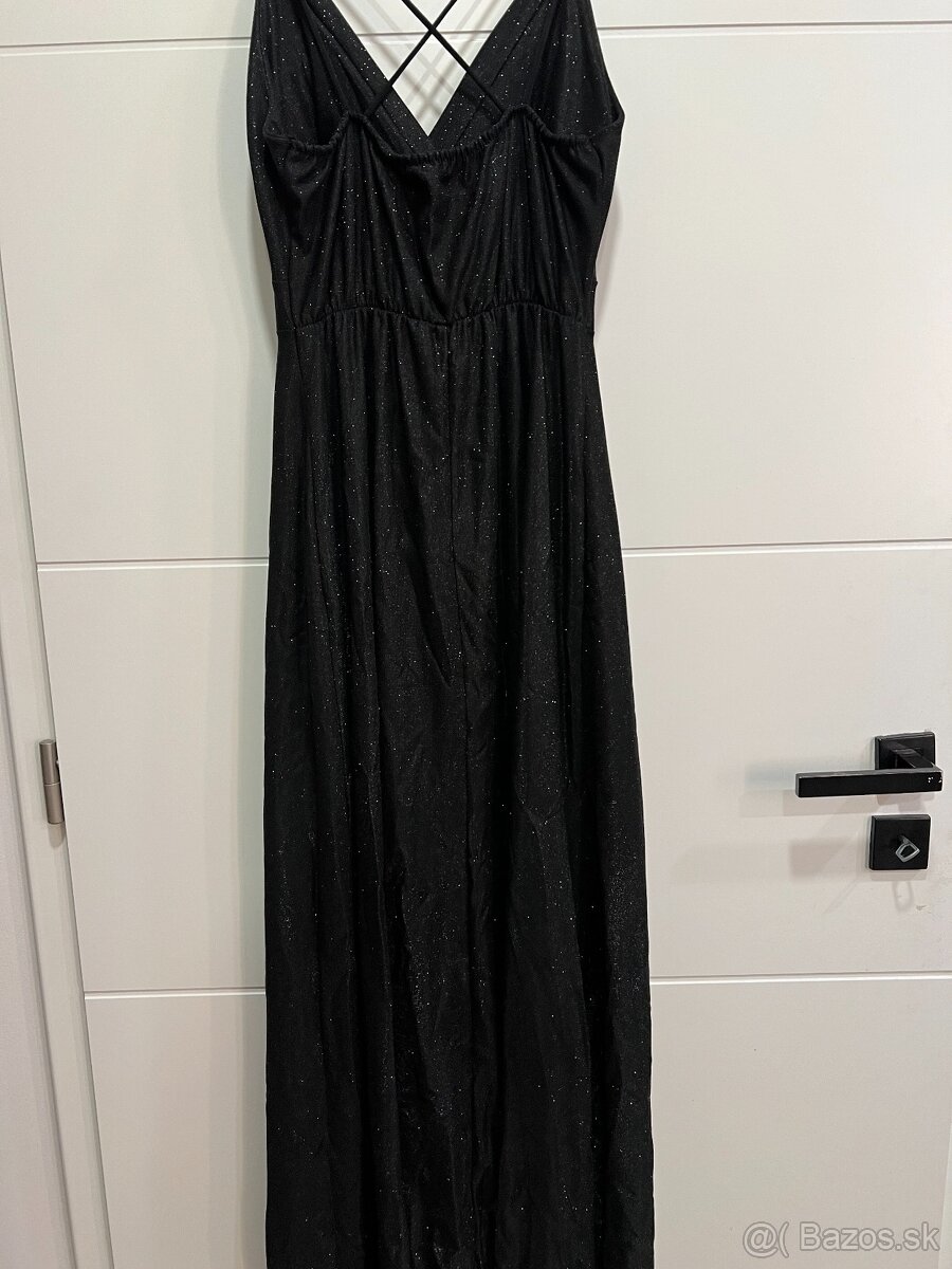 Spoločenské šaty – červené & čierne (prispôsobivé postave) - 4